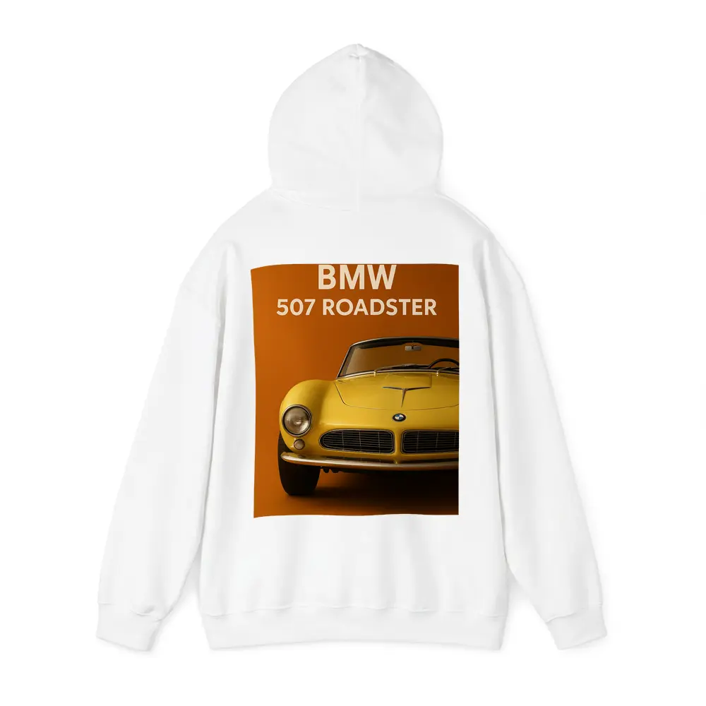 BMW 507 Roadster Classic Orange Background – Hoodies