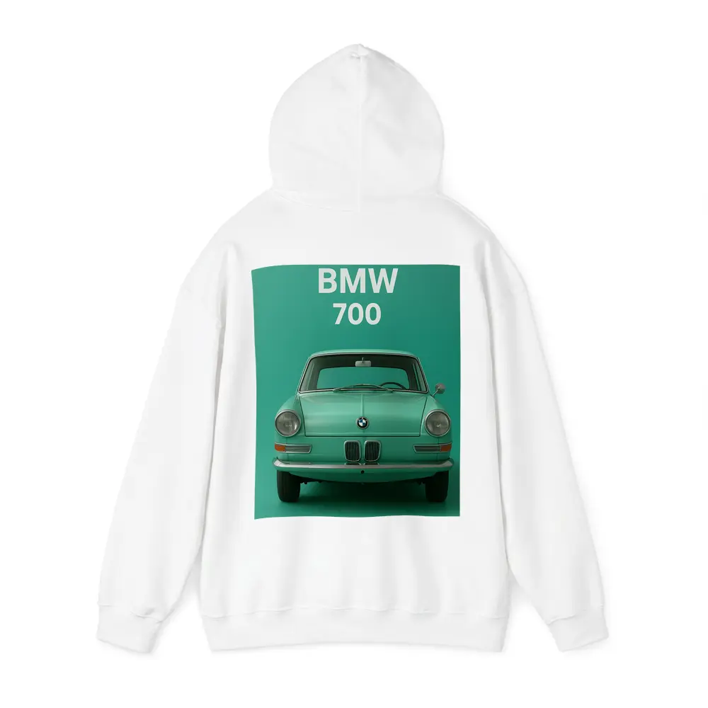 BMW 700 Classic Car Green Background – Hoodies