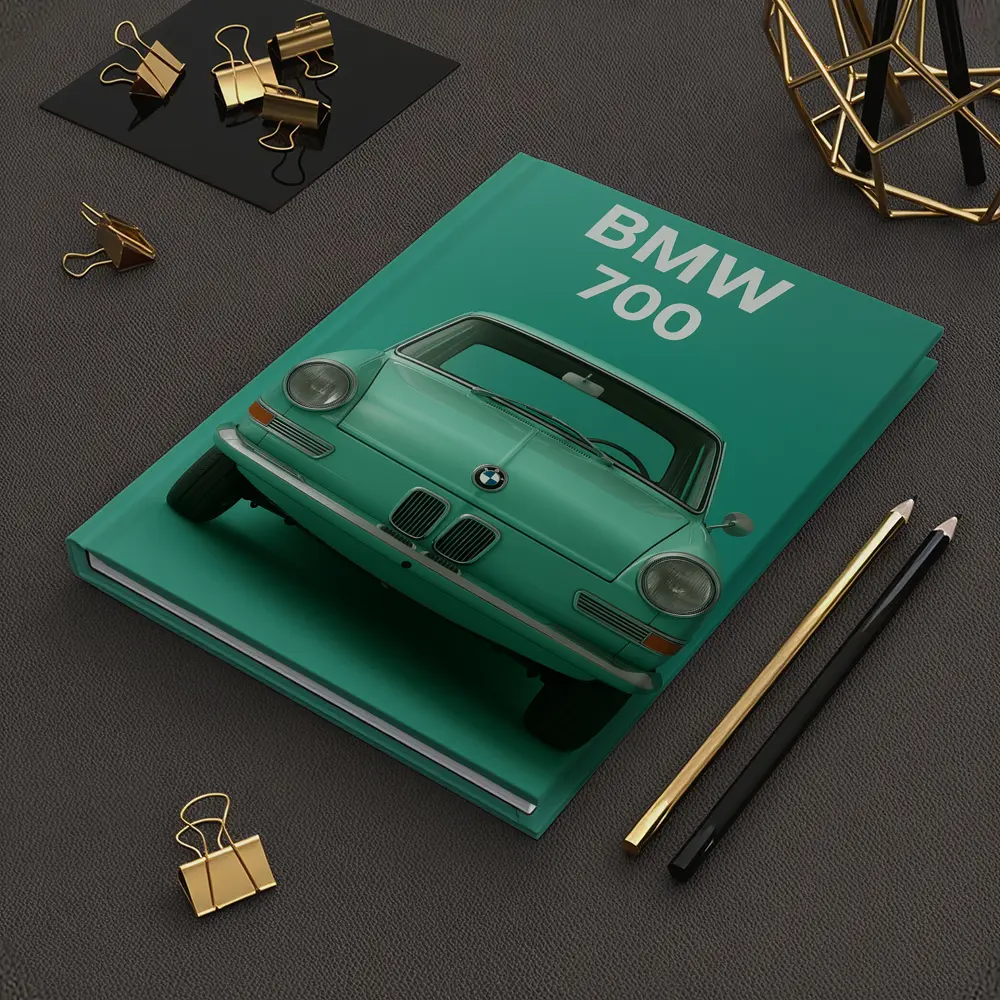 BMW 700 Classic Car Green Background – Notebooks