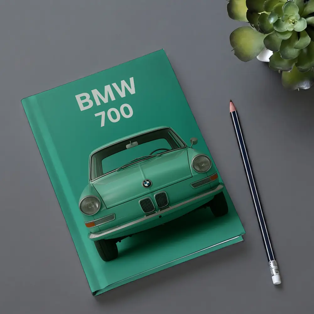 BMW 700 Classic Car Green Background – Notebooks