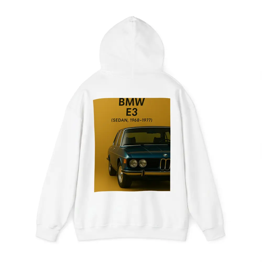 BMW E3 Sedan Classic Car Gold Background – Hoodies