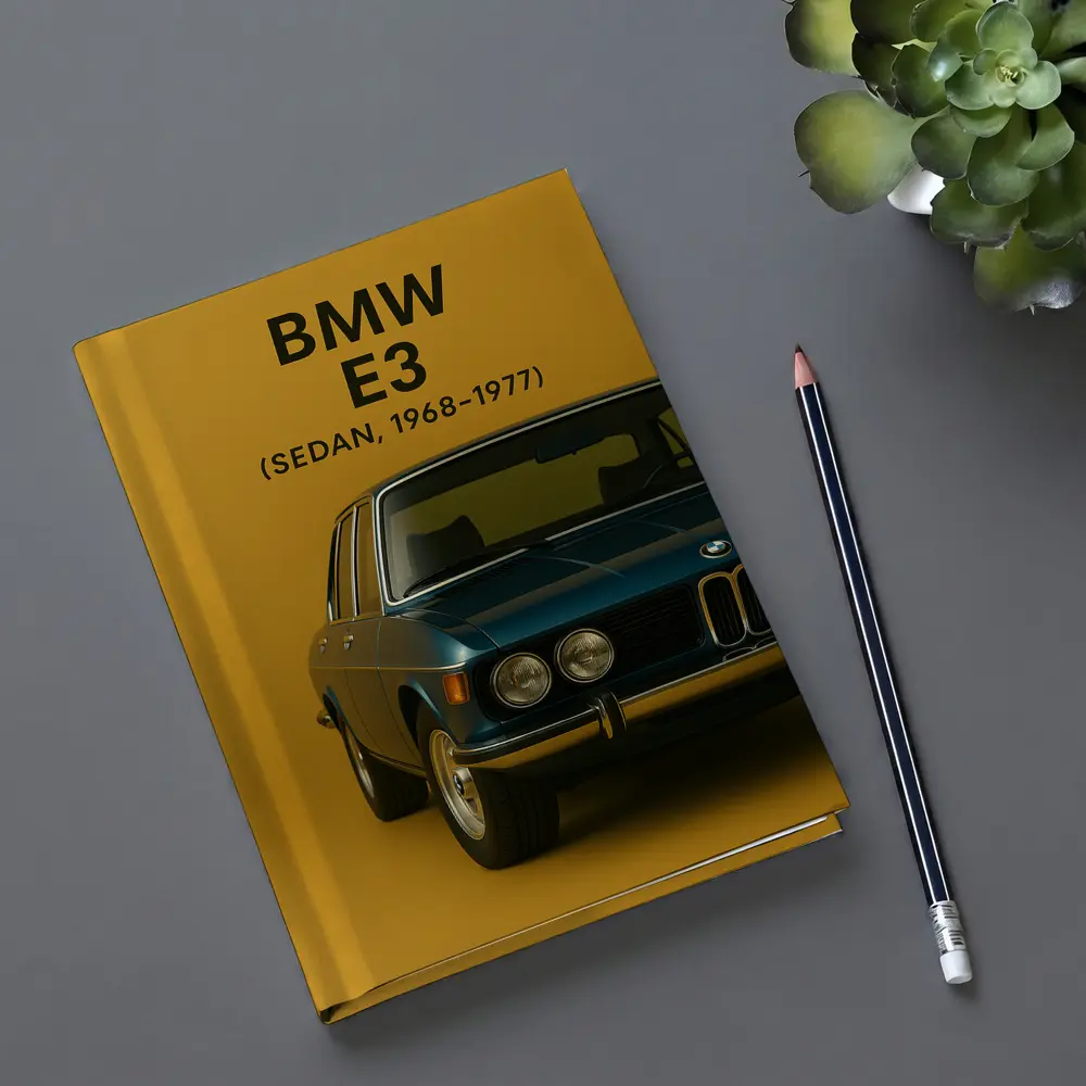 BMW E3 Sedan Classic Car Gold Background – Notebooks