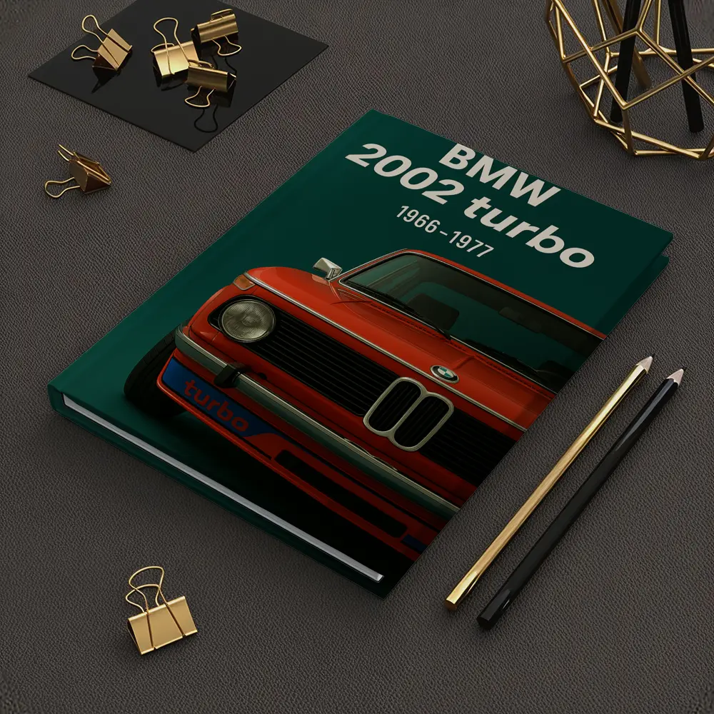 BMW 2002 Turbo Classic Red Car Art – Notebooks