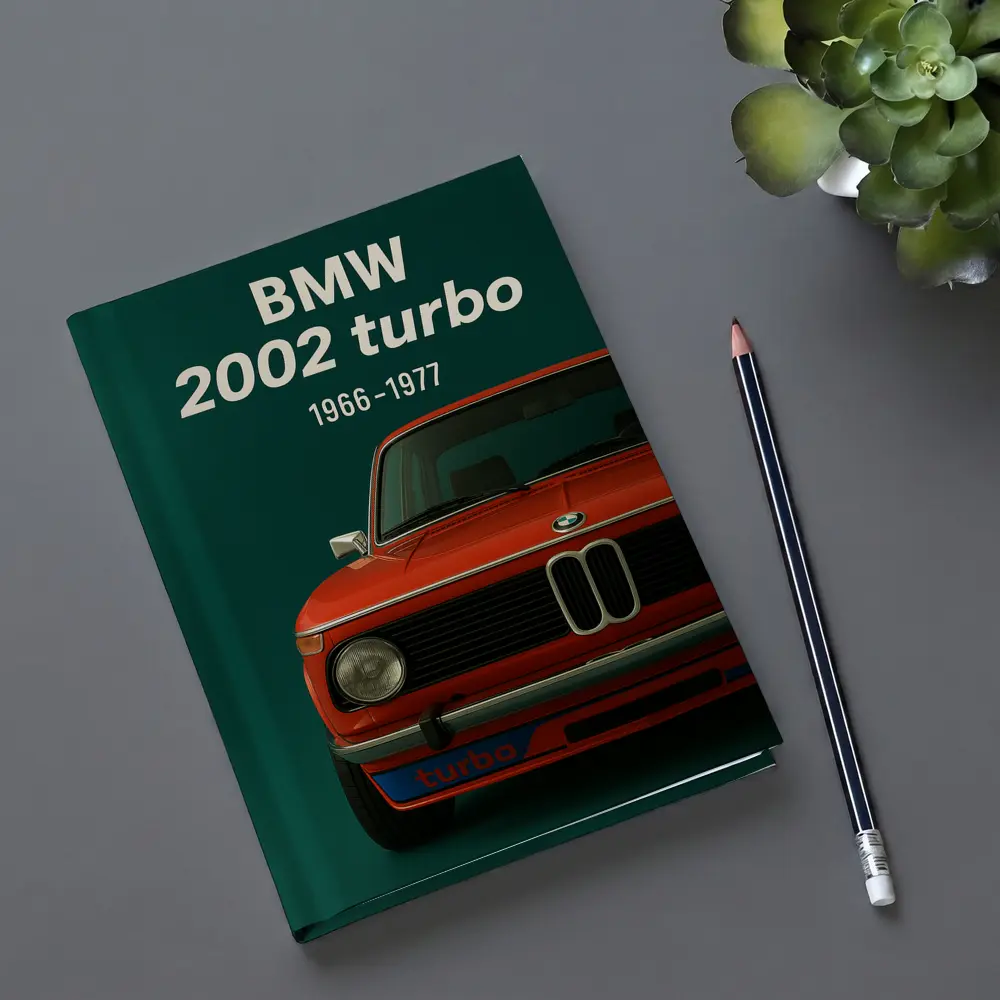 BMW 2002 Turbo Classic Red Car Art – Notebooks