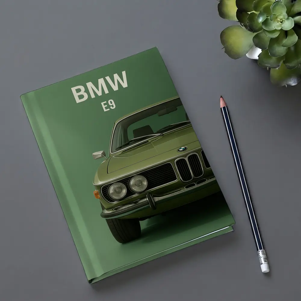 BMW E9 Classic Coupe Green Studio – Notebooks