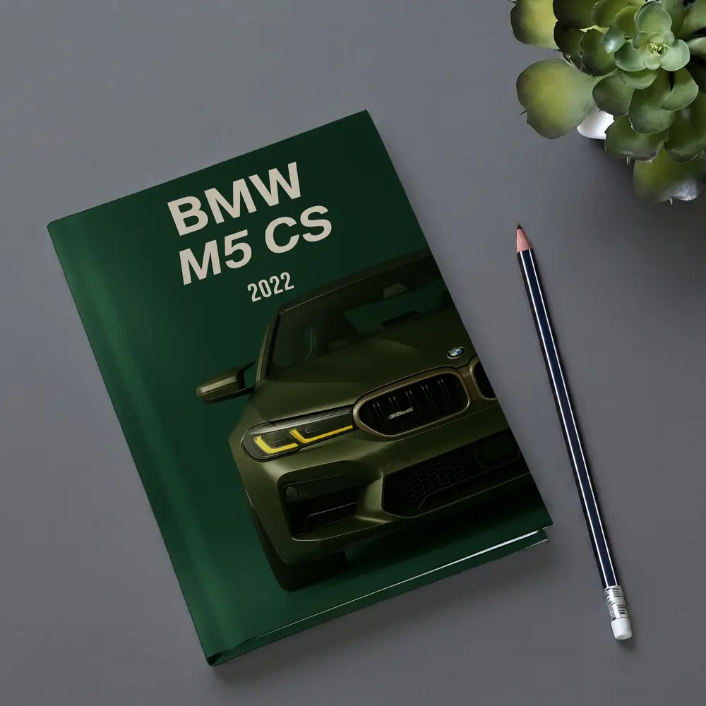 BMW M5 CS 2022 Green Front View – Notebooks