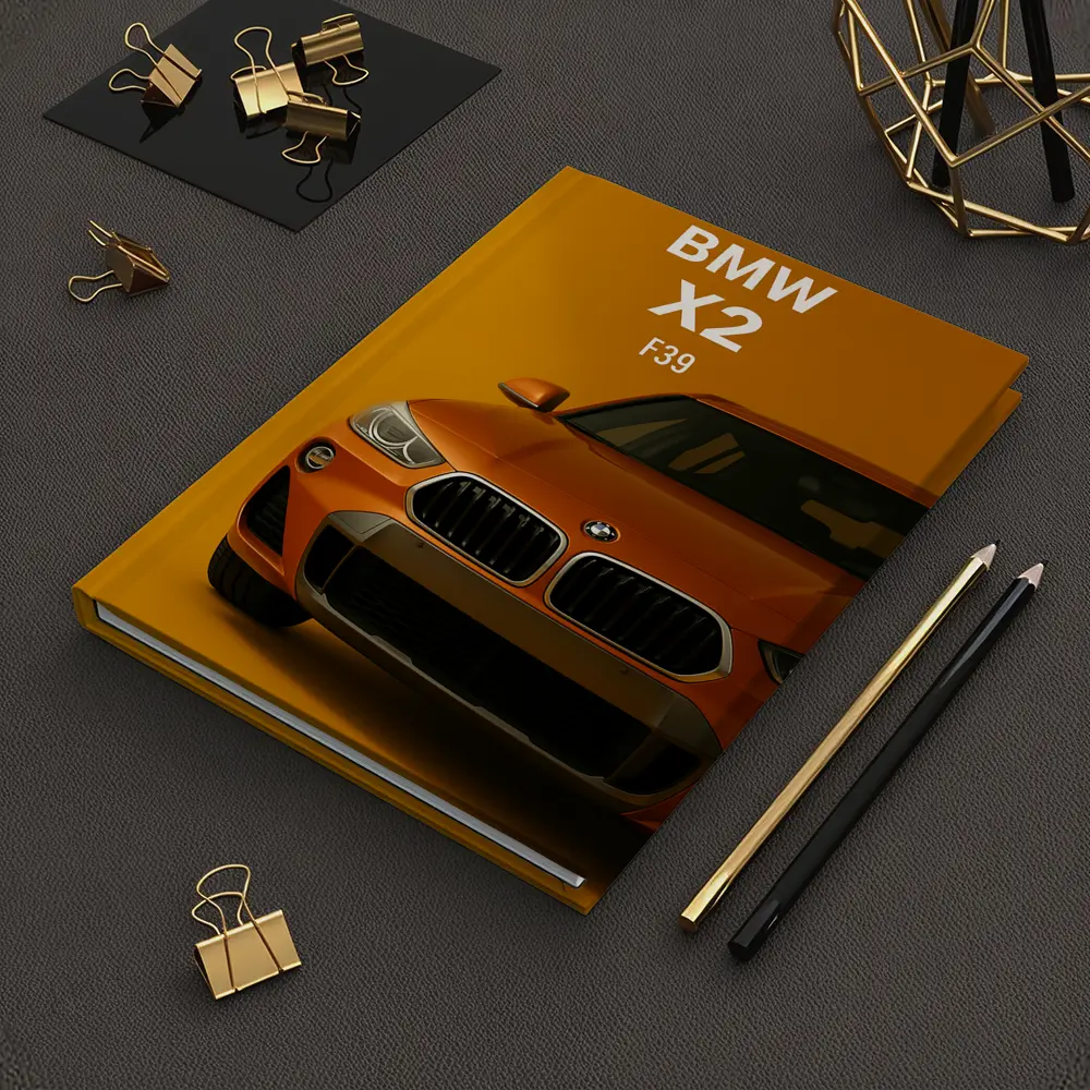 BMW X2 F39 Orange on Yellow Background – Notebooks