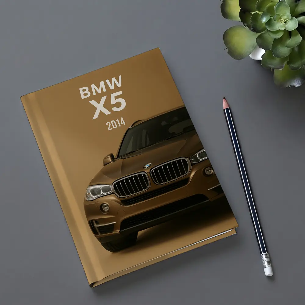 BMW X5 2014 Front View Beige Background – Notebooks
