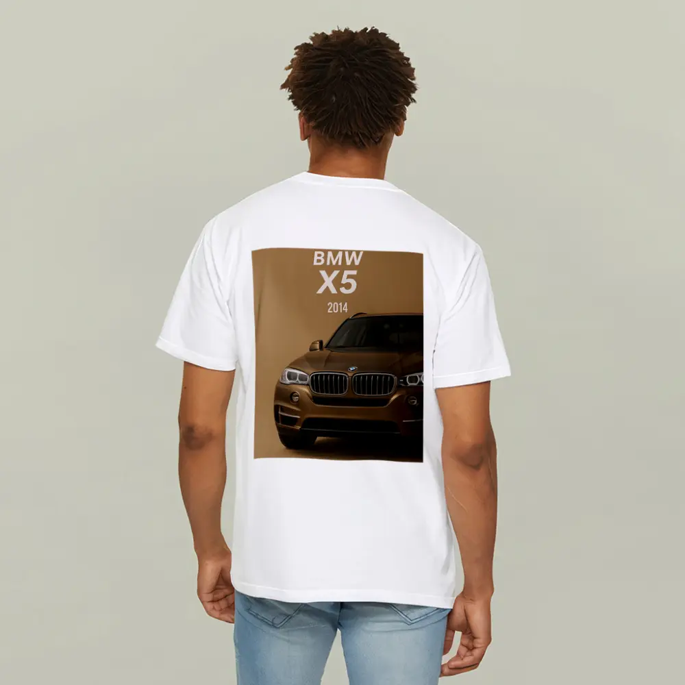 BMW X5 2014 Front View Beige Background – T-Shirts