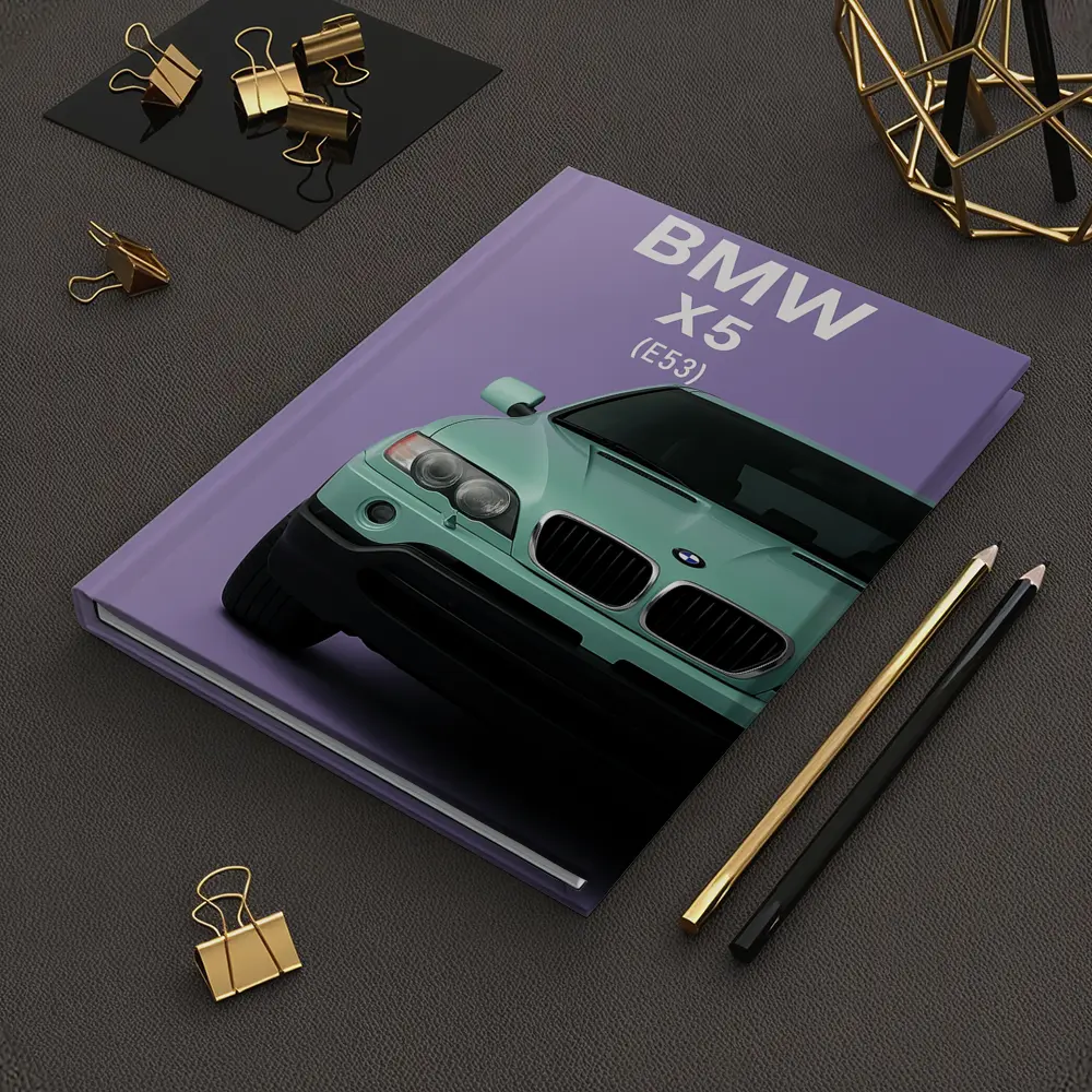 BMW X5 E53 Mint Green Purple Background – Notebooks