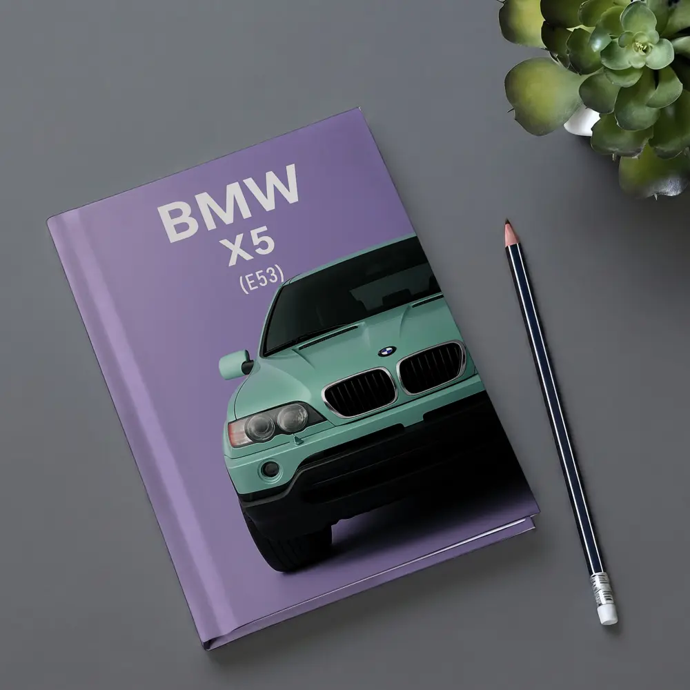 BMW X5 E53 Mint Green Purple Background – Notebooks