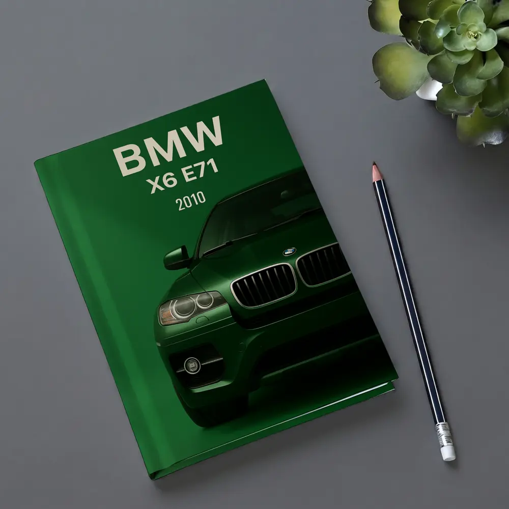 BMW X6 E71 Green Background Car Art – Notebooks