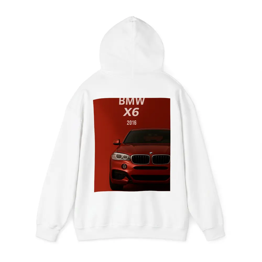 BMW X6 2016 Red Background Front View – Hoodies