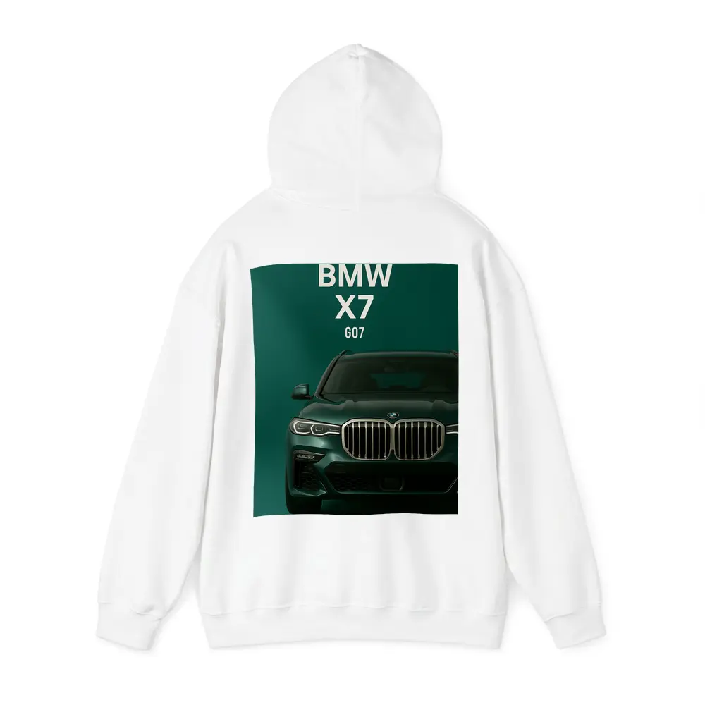 BMW X7 G07 Green Studio Front View – Hoodies