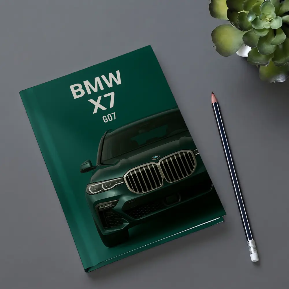 BMW X7 G07 Green Studio Front View – Notebooks
