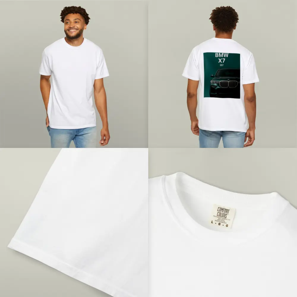 BMW X7 G07 Green Studio Front View – T-Shirts