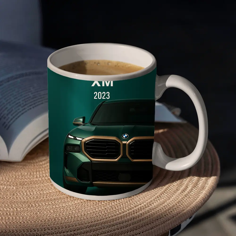 BMW XM 2023 Green Gold Front View – Mugs