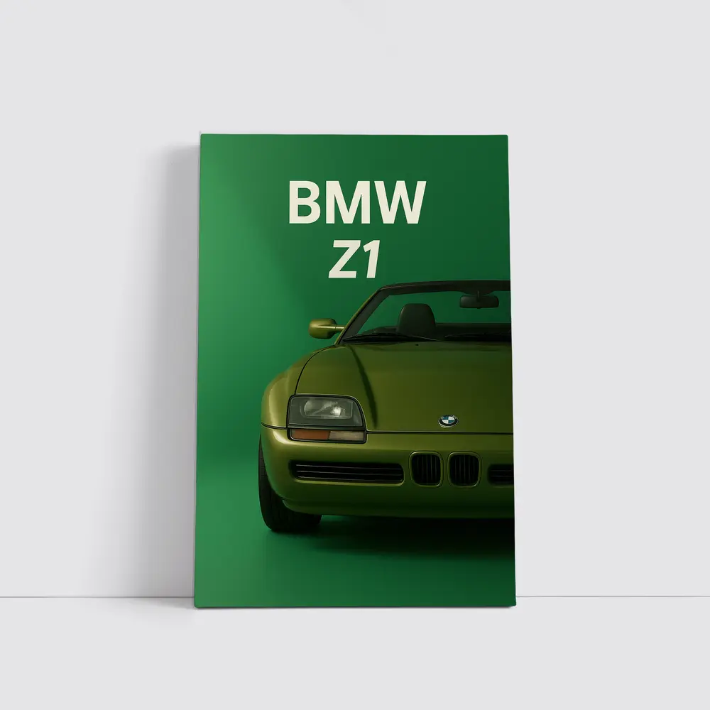 BMW Z1 Roadster Green Studio Art – Wall Art