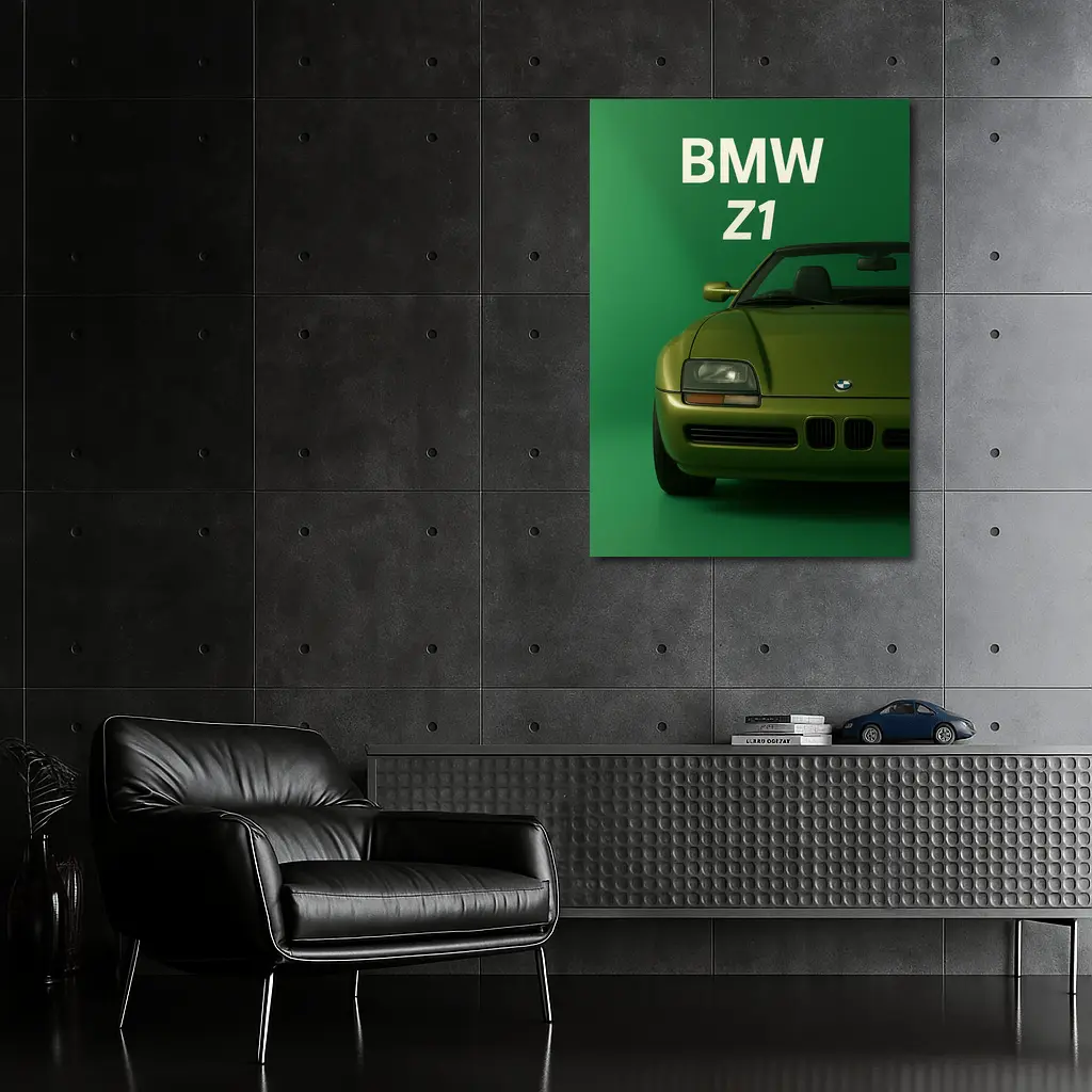 BMW Z1 Roadster Green Studio Art – Wall Art
