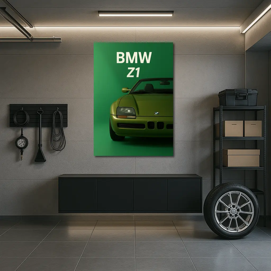 BMW Z1 Roadster Green Studio Art – Wall Art