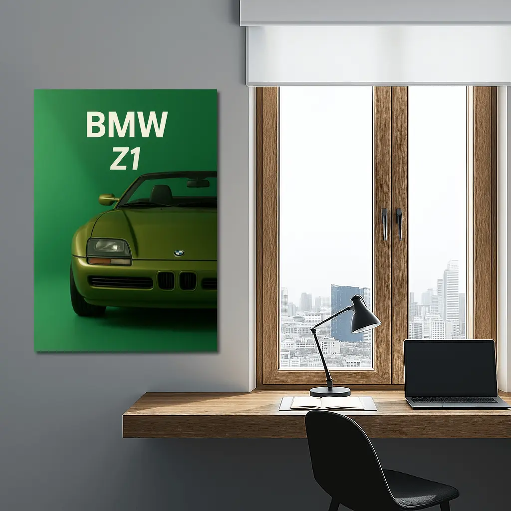 BMW Z1 Roadster Green Studio Art – Wall Art