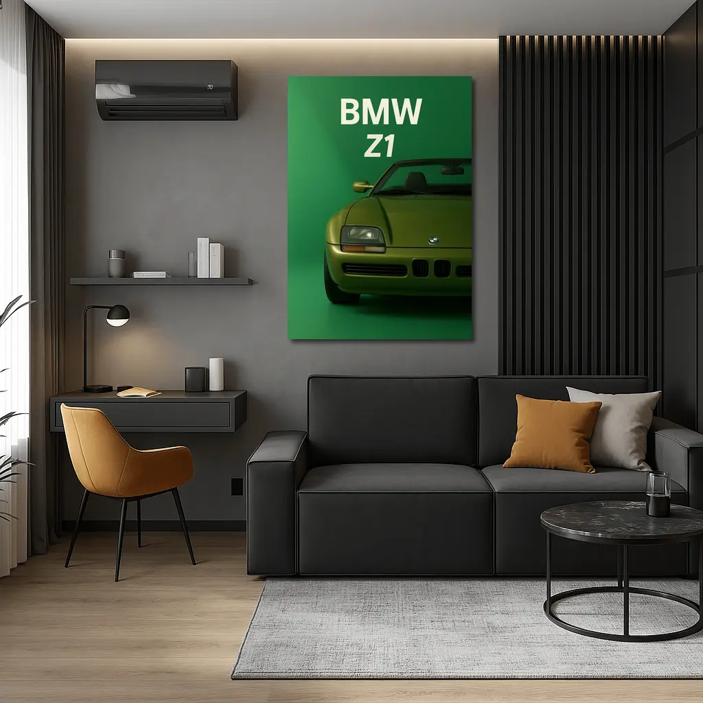 BMW Z1 Roadster Green Studio Art – Wall Art