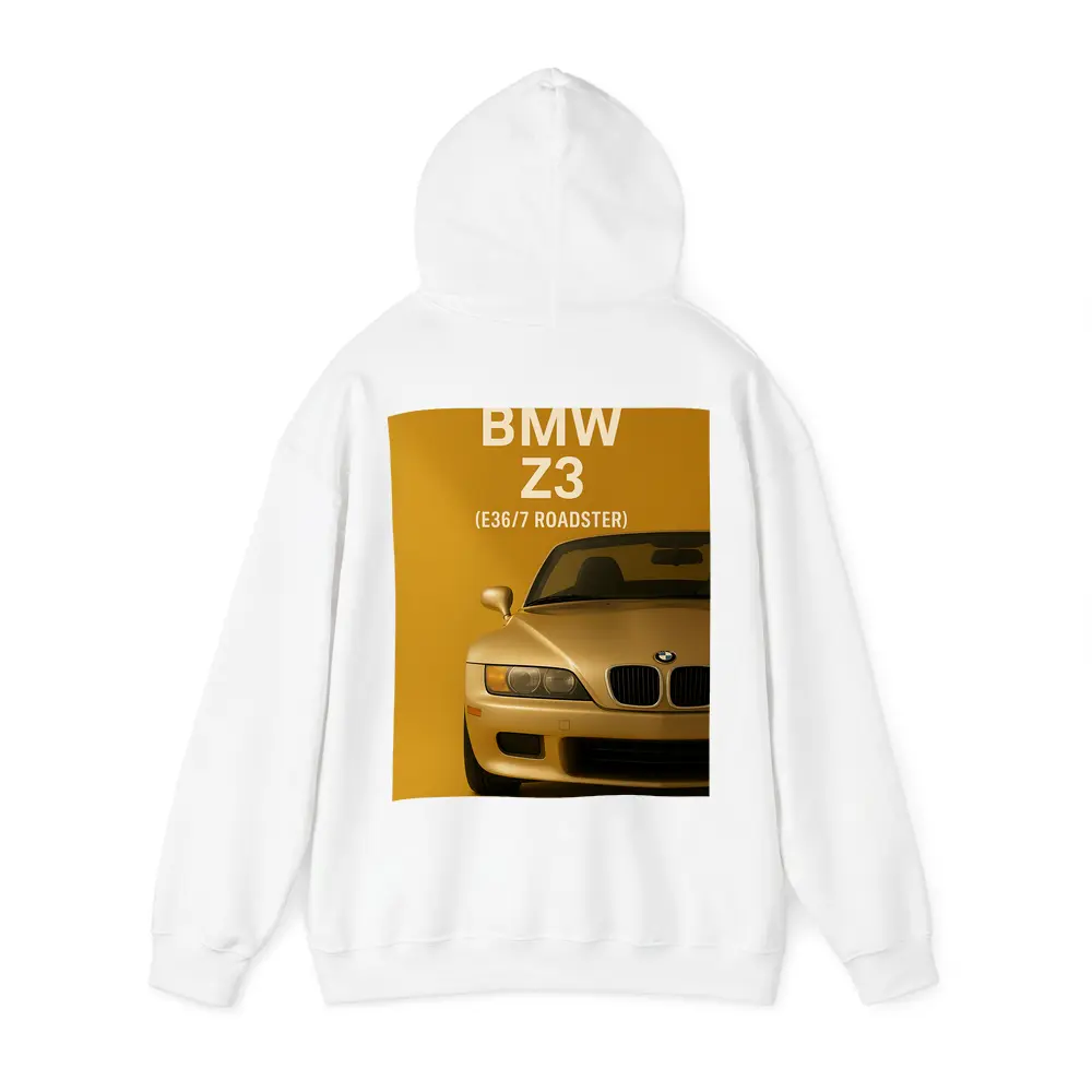 BMW Z3 E36 Roadster Gold Background Art – Hoodies