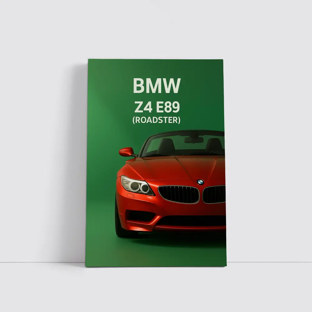 BMW Z4 E89 Roadster Green Background Art – Wall Art