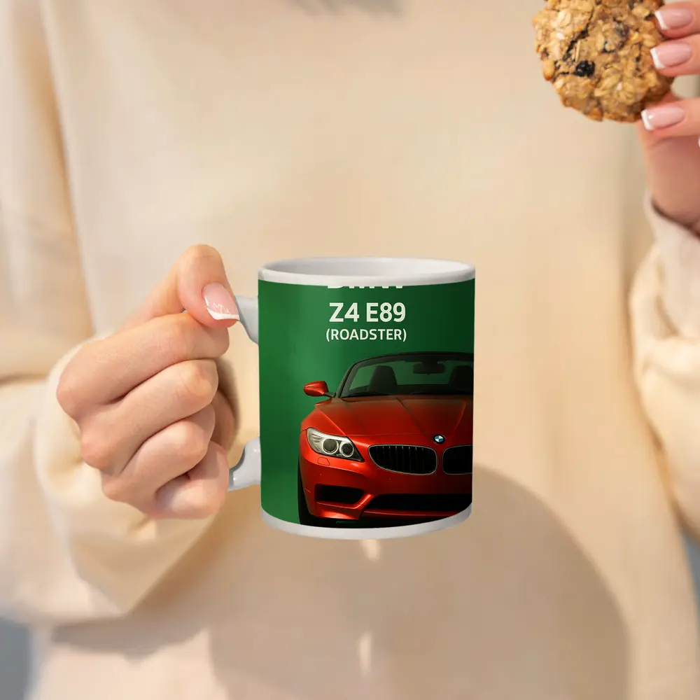 BMW Z4 E89 Roadster Green Background Art – Mugs