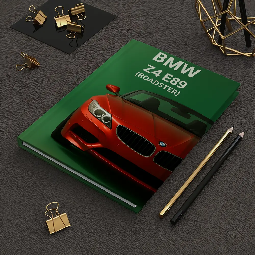 BMW Z4 E89 Roadster Green Background Art – Notebooks