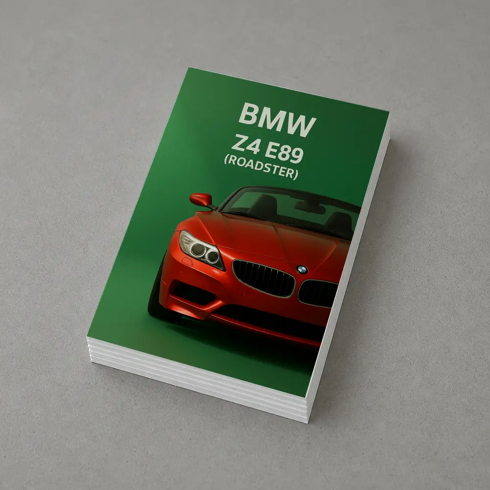 BMW Z4 E89 Roadster Green Background Art – Postcards