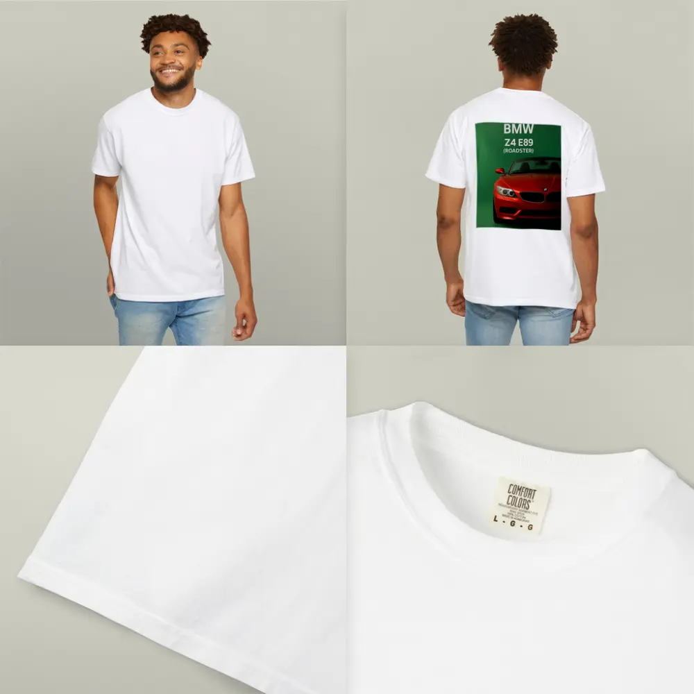 BMW Z4 E89 Roadster Green Background Art – T-Shirts