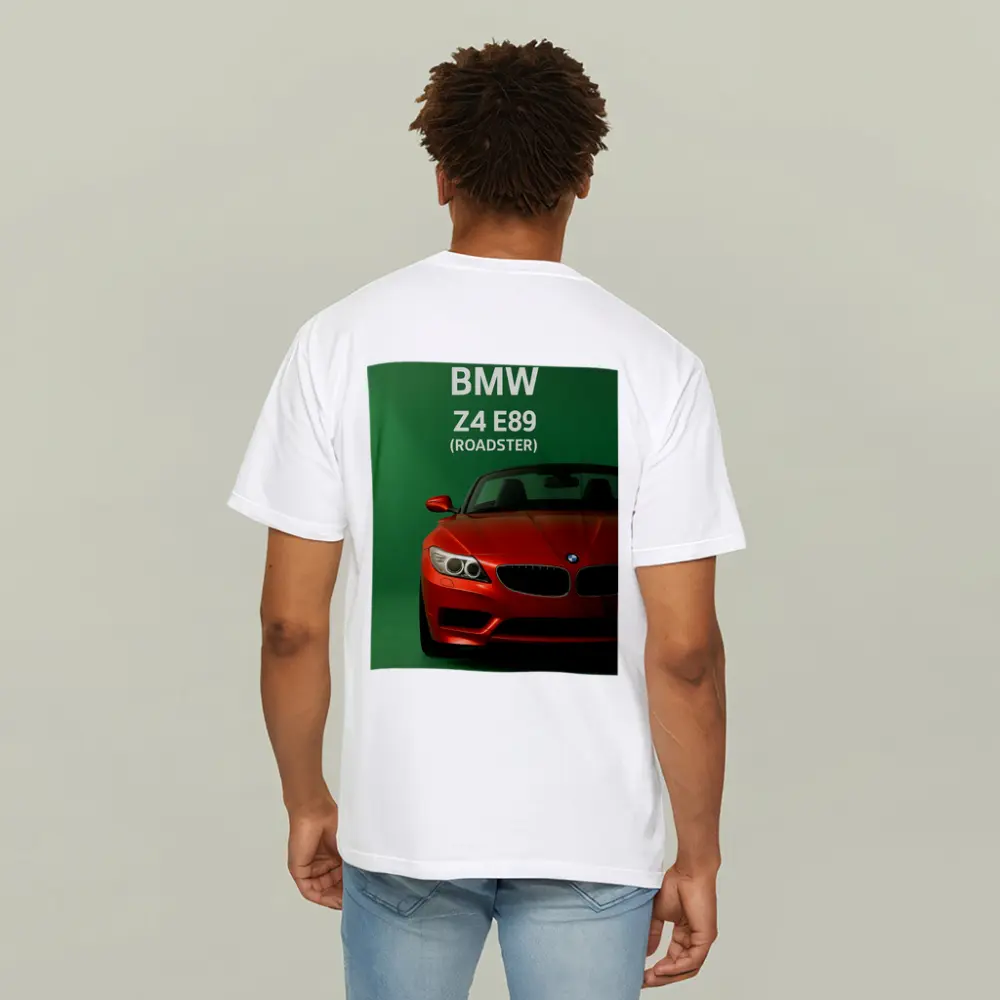 BMW Z4 E89 Roadster Green Background Art – T-Shirts