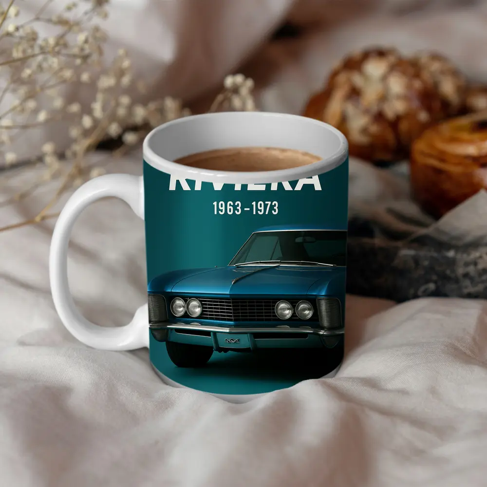 Buick Riviera Classic Muscle Car Teal – Mugs