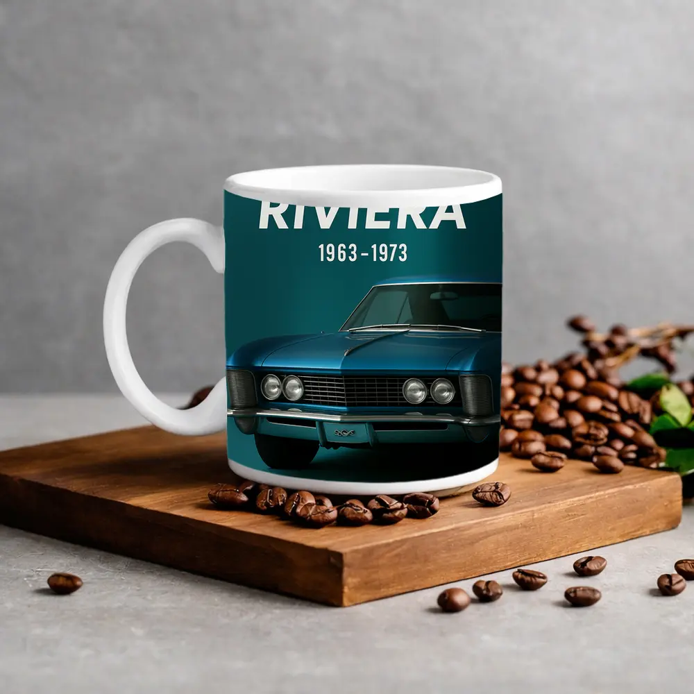 Buick Riviera Classic Muscle Car Teal – Mugs