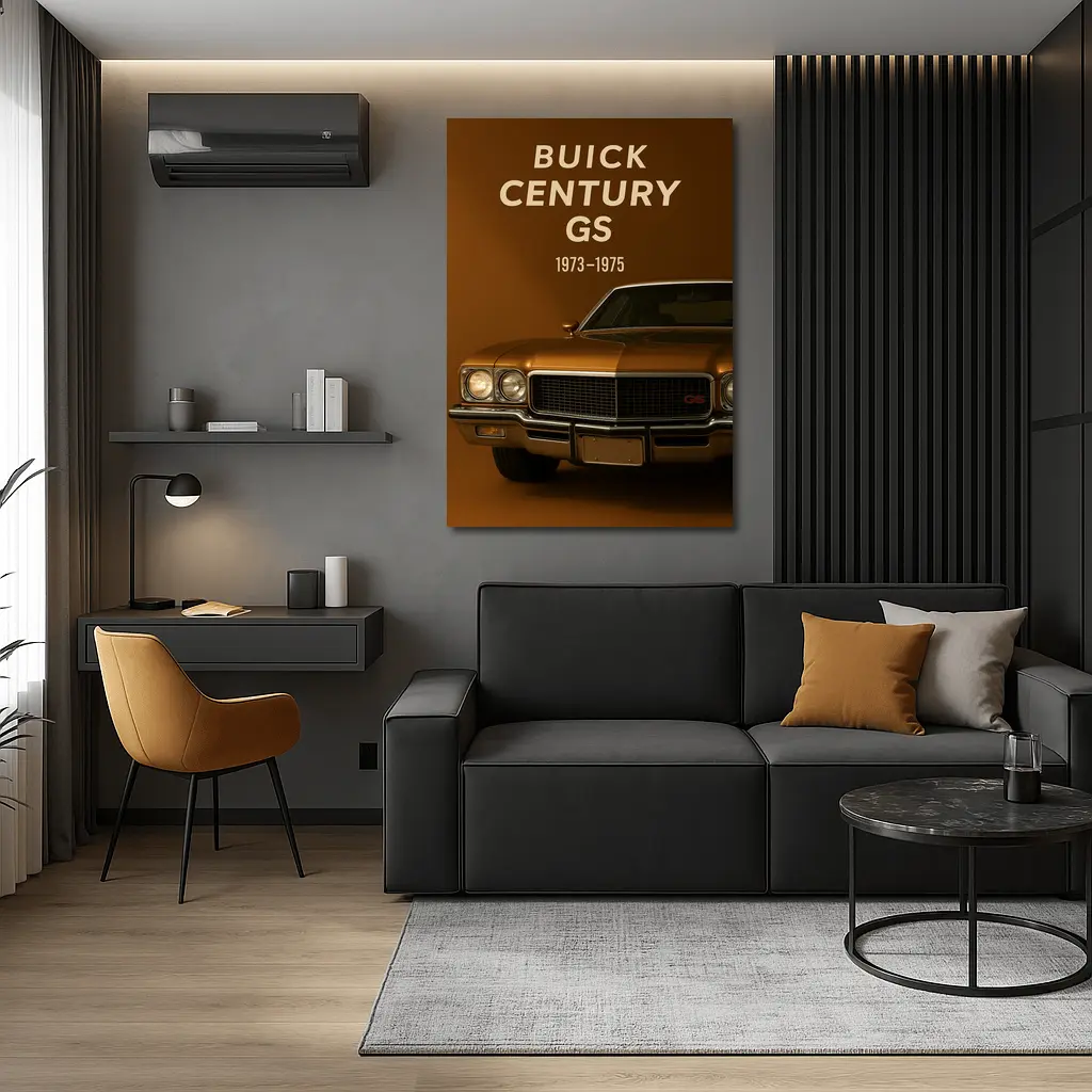Buick Century GS Classic Muscle Car Gold – Wall Art
