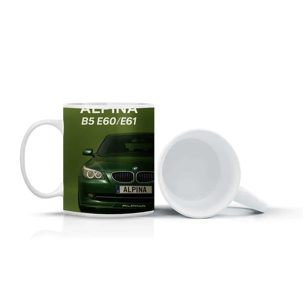 Alpina B5 E60 Green Studio Car Art – Mugs