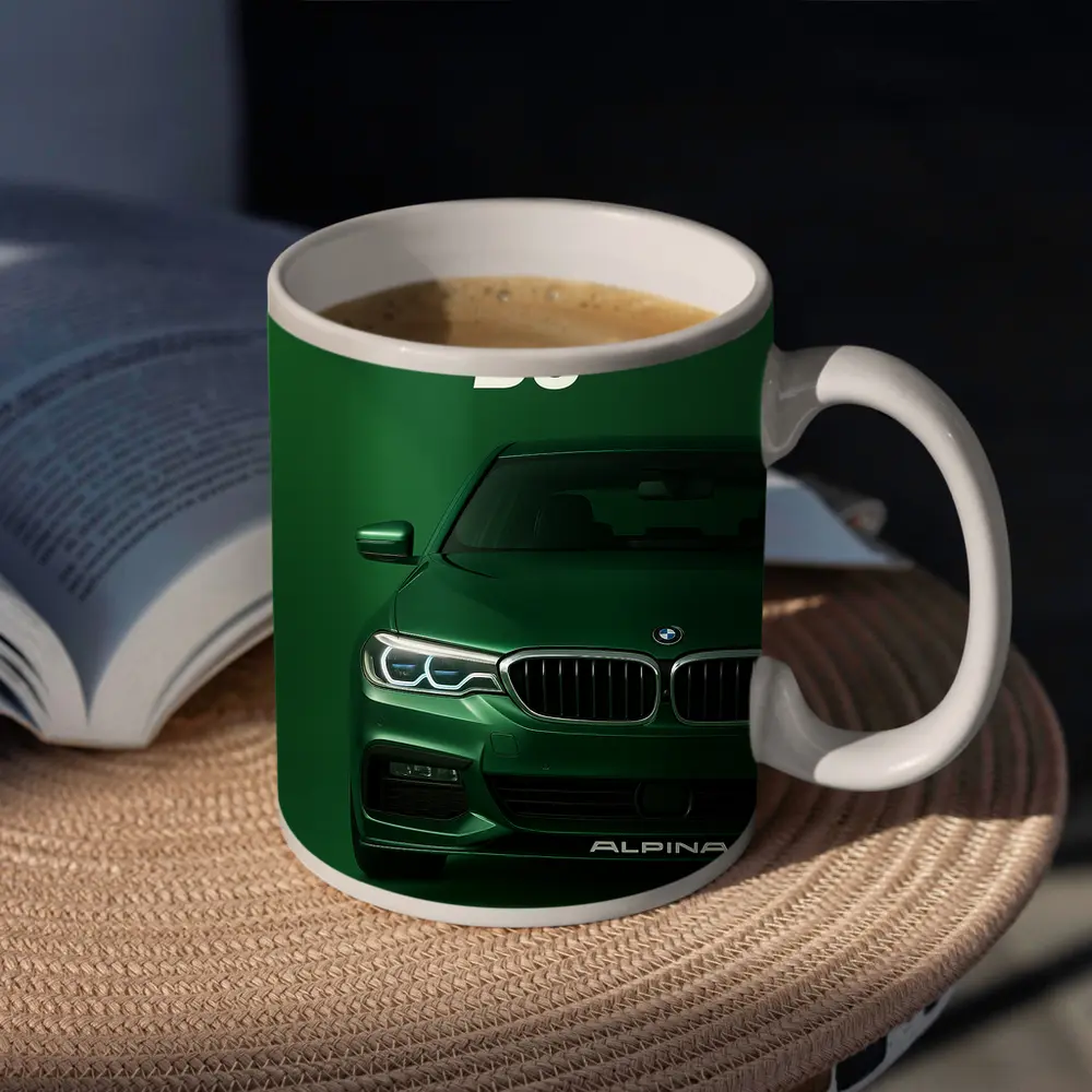 Alpina B5 Green Front View Art – Mugs