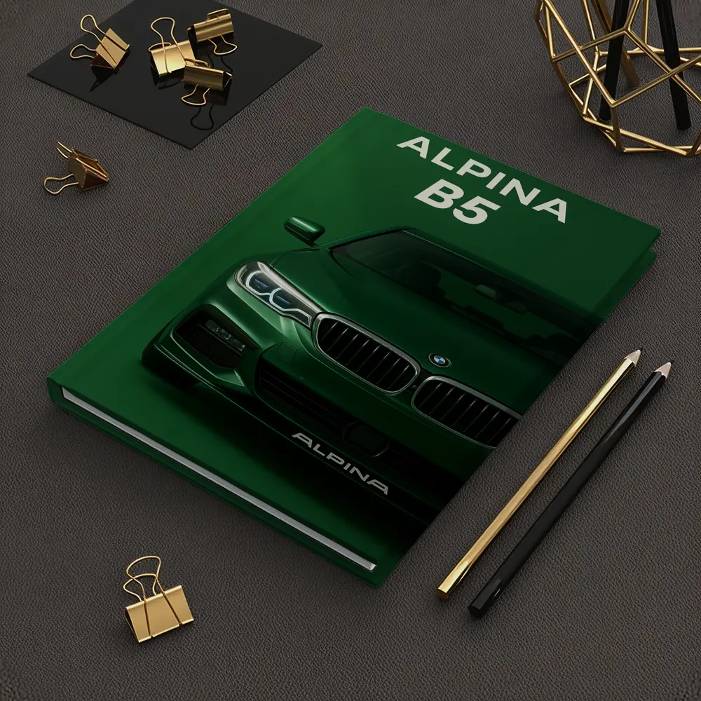 Alpina B5 Green Front View Art – Notebooks