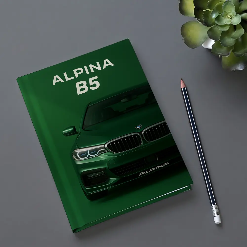 Alpina B5 Green Front View Art – Notebooks