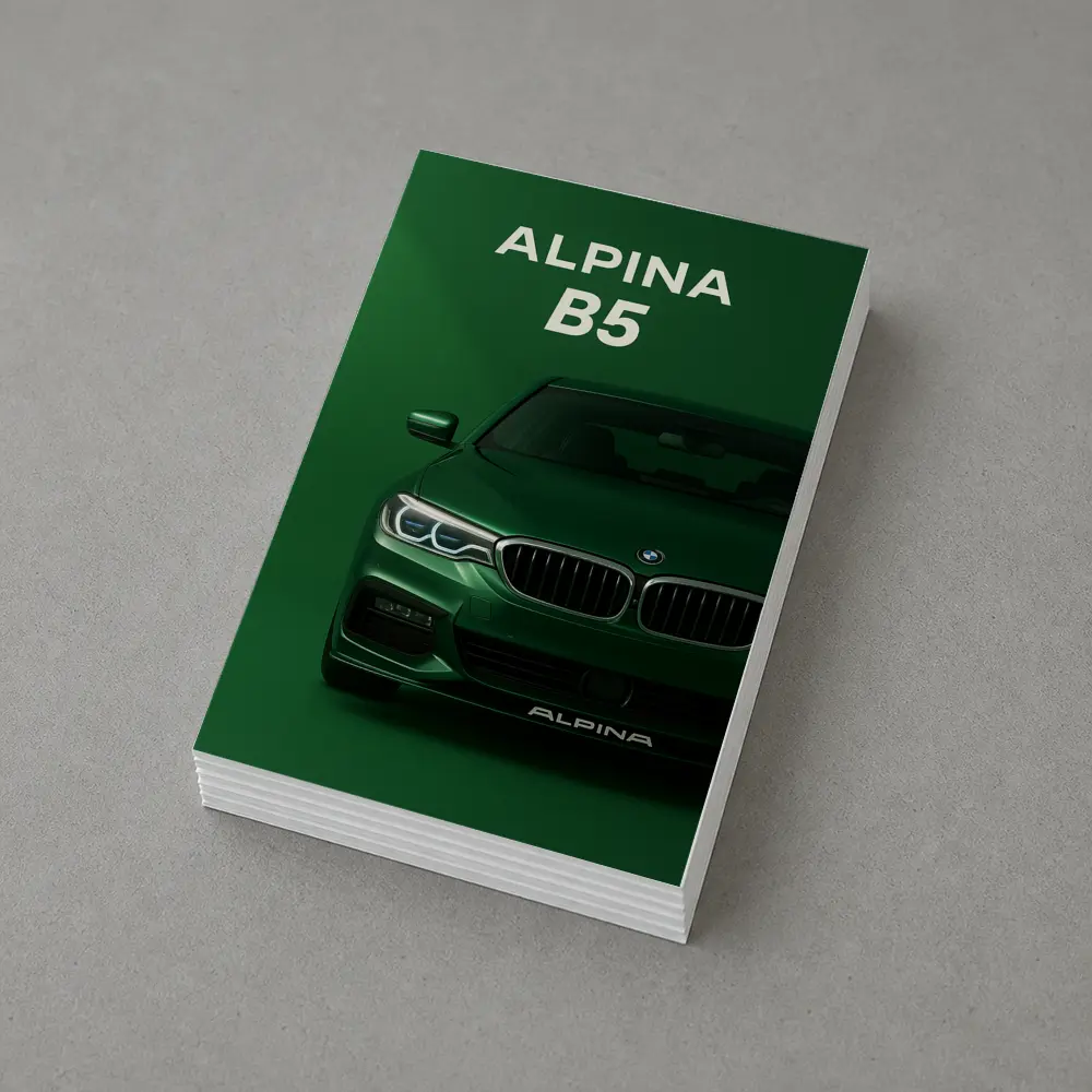 Alpina B5 Green Front View Art – Postcards