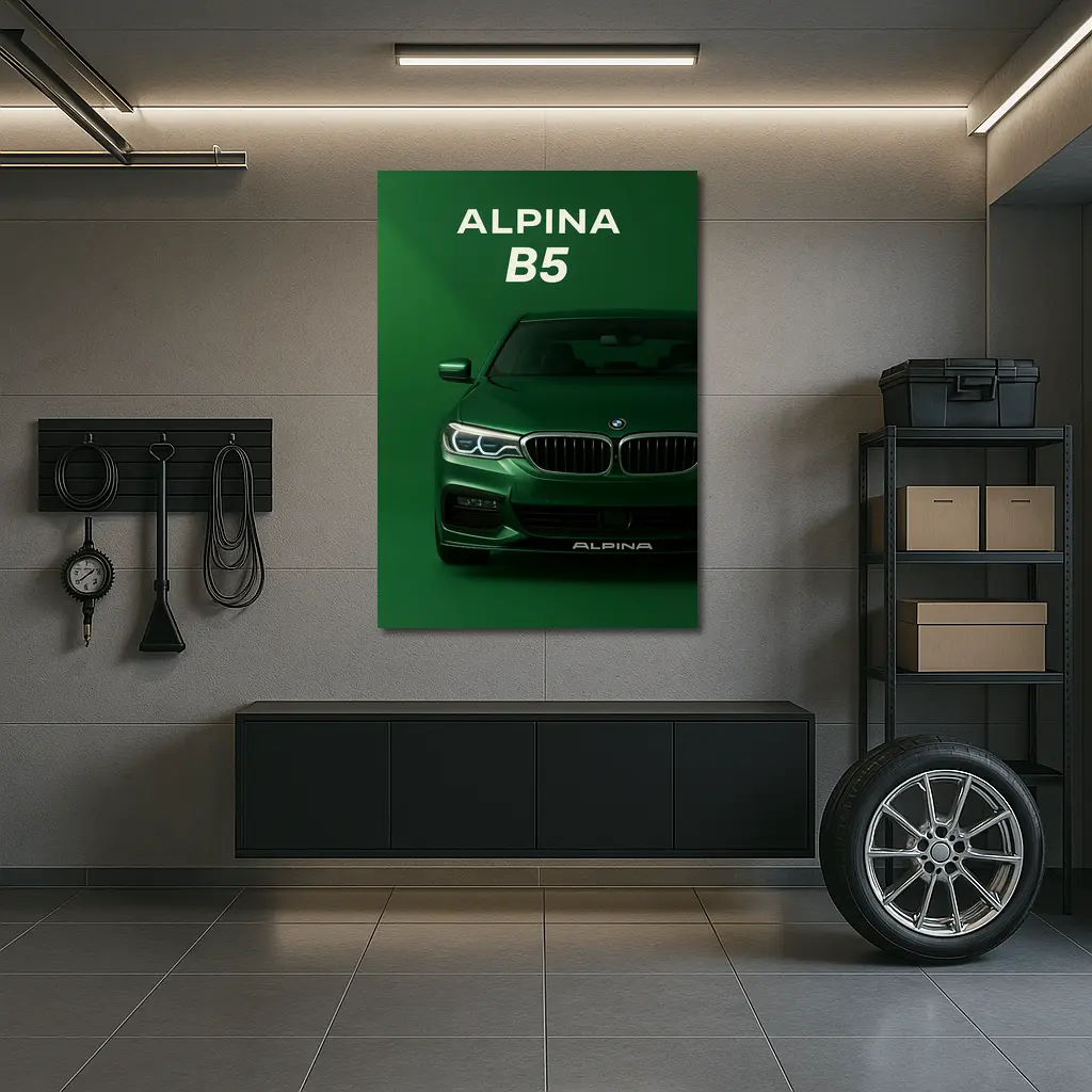 Alpina B5 Green Front View Art – Wall Art