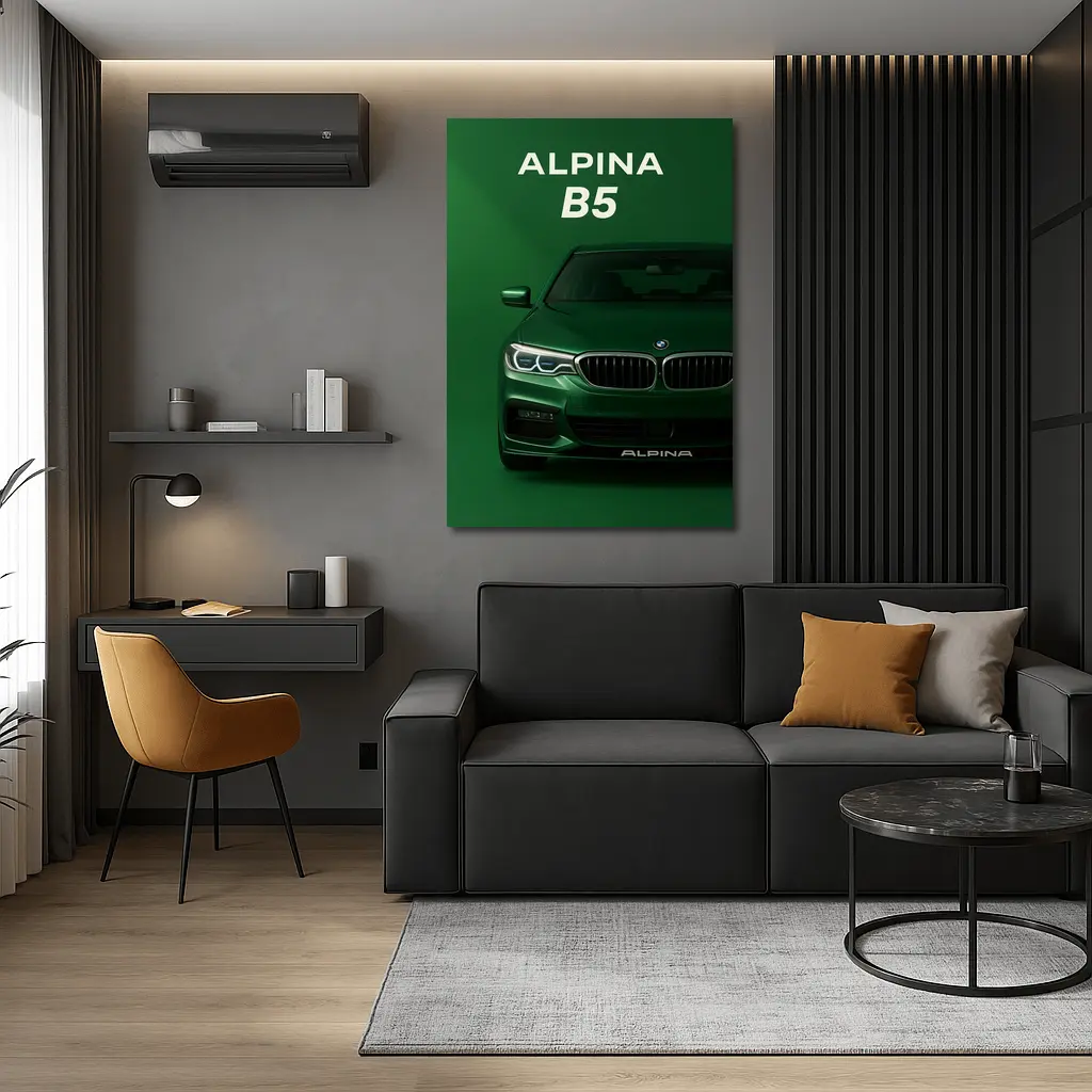 Alpina B5 Green Front View Art – Wall Art