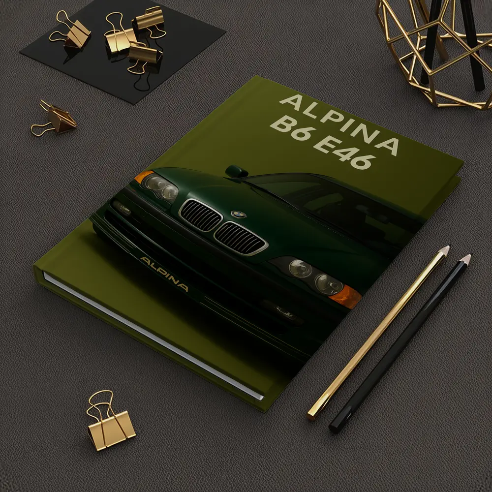 Alpina B6 E46 Green Studio Car Art – Notebooks