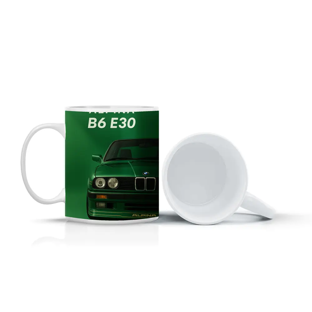 Alpina B6 E30 BMW Green Studio Art – Mugs