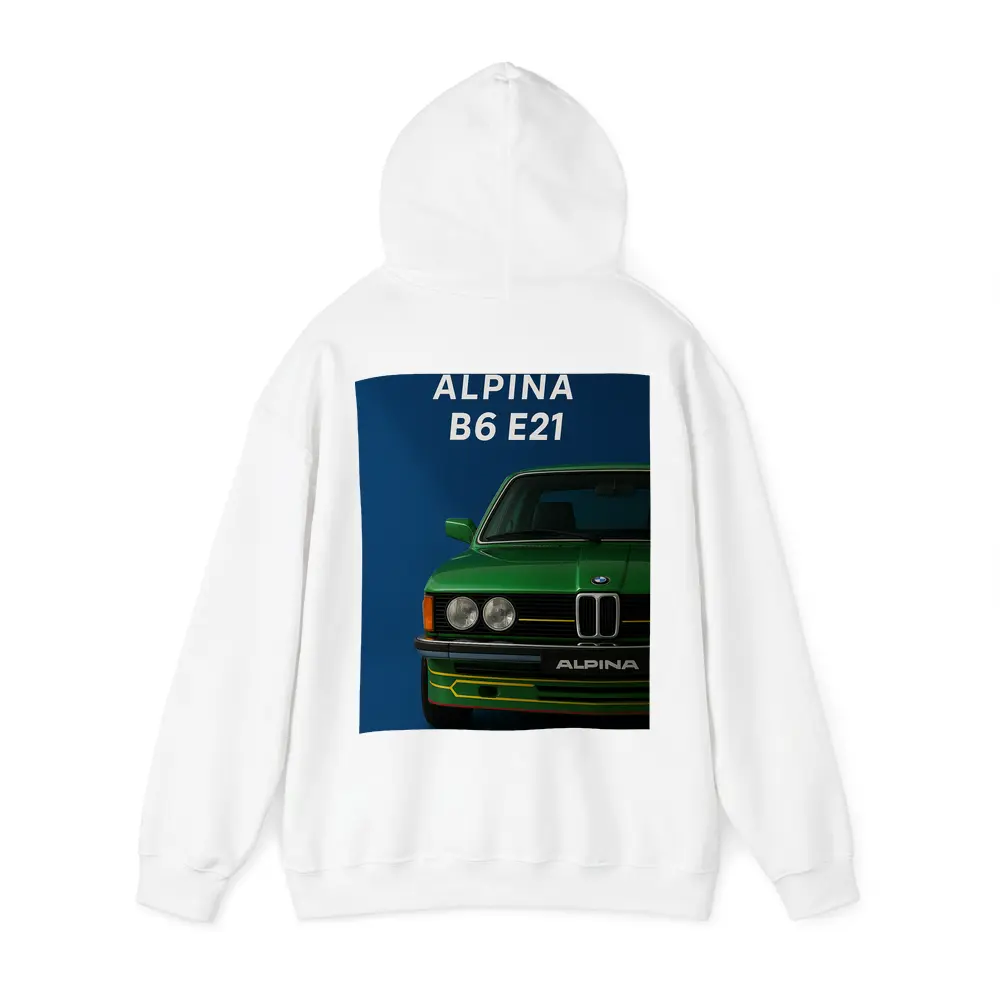Alpina B6 E21 Green Classic Car Art – Hoodies