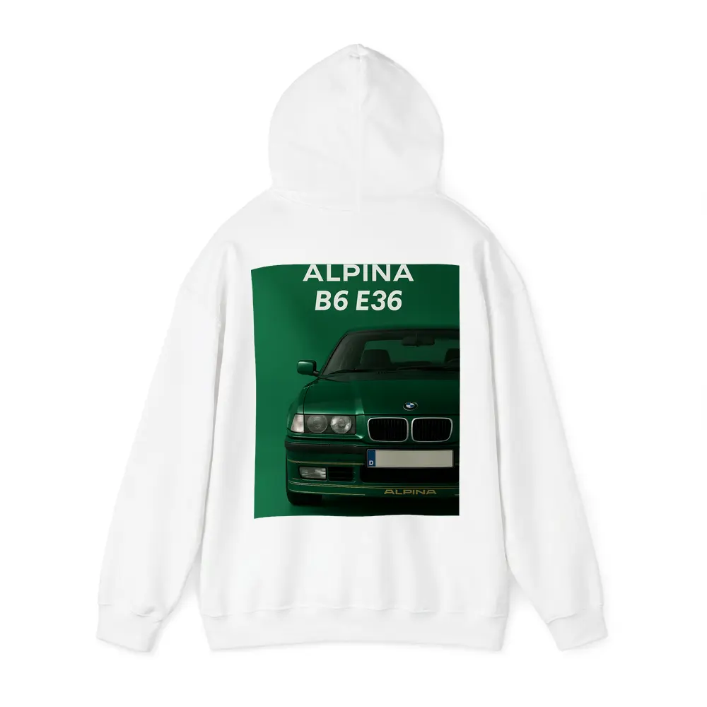 Alpina B6 E36 Green Minimal Car Art – Hoodies