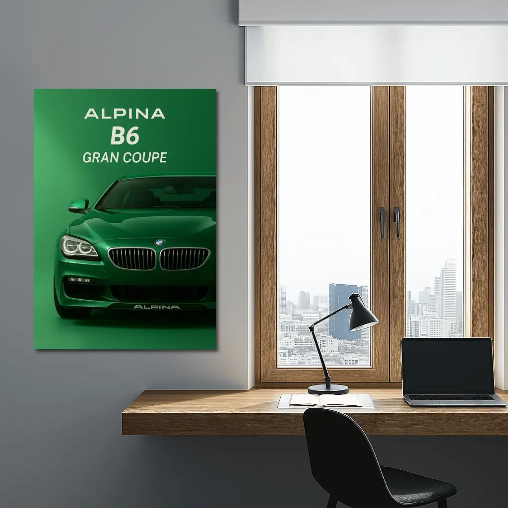BMW Alpina B6 Gran Coupe Green – Wall Art