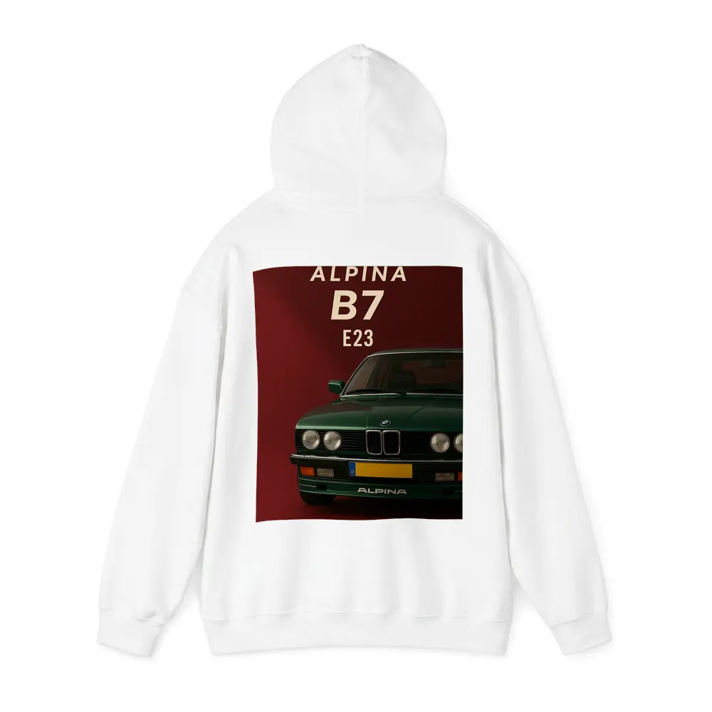 Alpina B7 E23 Green Dark Red Background – Hoodies