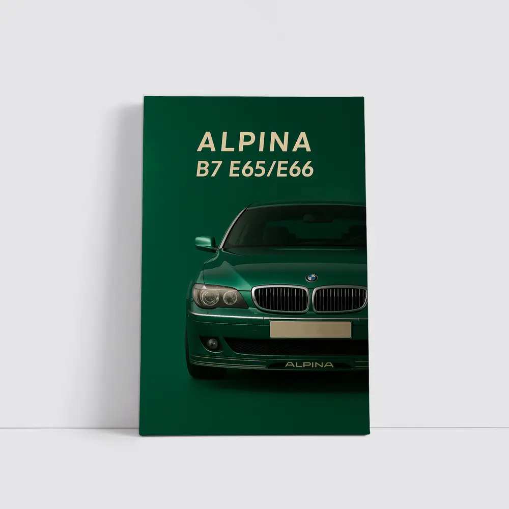 Alpina B7 E65 E66 Green Art – Wall Art